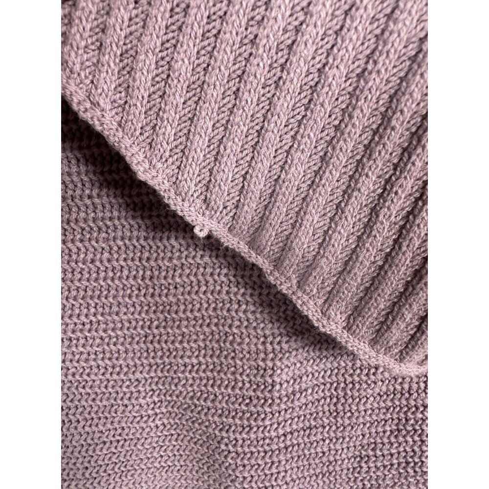 Chico's Women's Cowl Neck Sweater Pullover Long Sleeve Lavender Size 2 Pre-owned - Picture 4 of 9